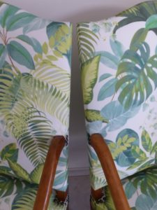 Fauteuil Louis 14 tropical florida foret jungle