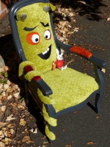 fauteuil enfant monstre vert