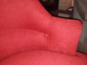 Banquette bosse crapaud rouge