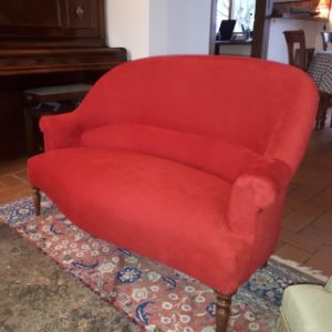 Banquette bosse crapaud rouge