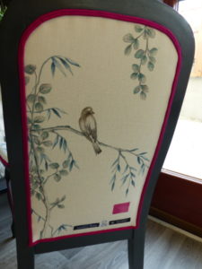 Voltaire enfant inspiration japon oiseau feuillage VERSO