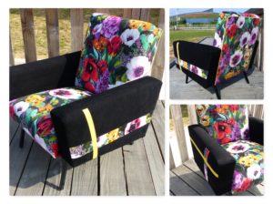 audace fleur noir chic rétro