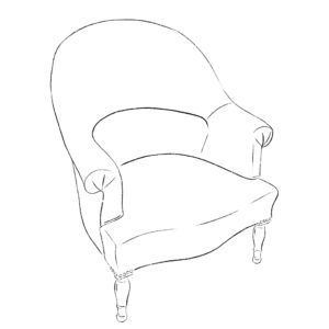 silhouette fauteuil crapaud