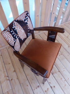 fauteuil bridge velours inspiration wax