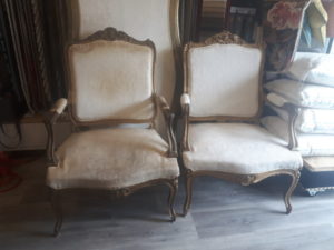 fauteuil Louis XV avant réfection