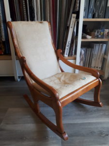 fauteuil à bascule enfant avant refection